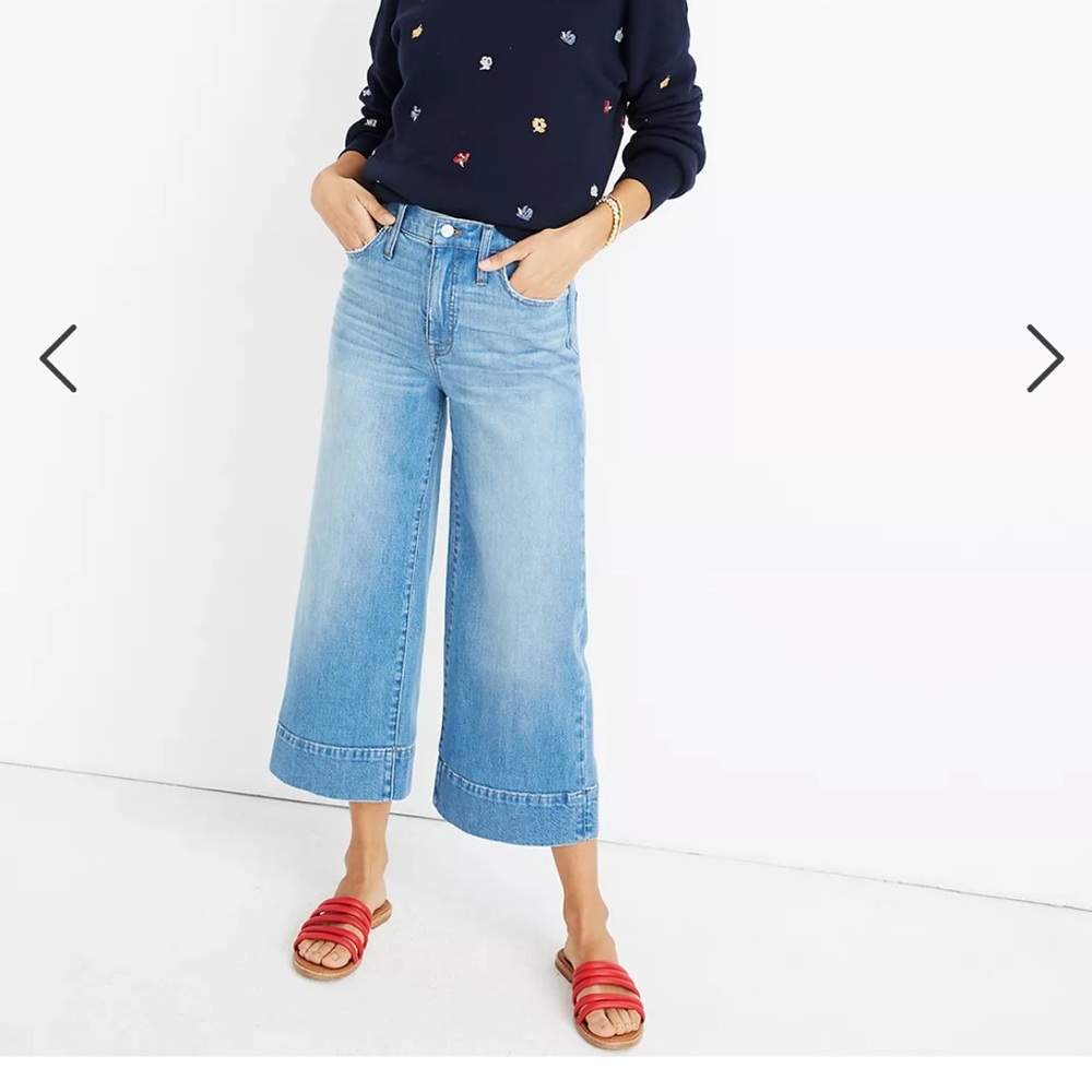 Madewell Wide-Leg Crop jeans
